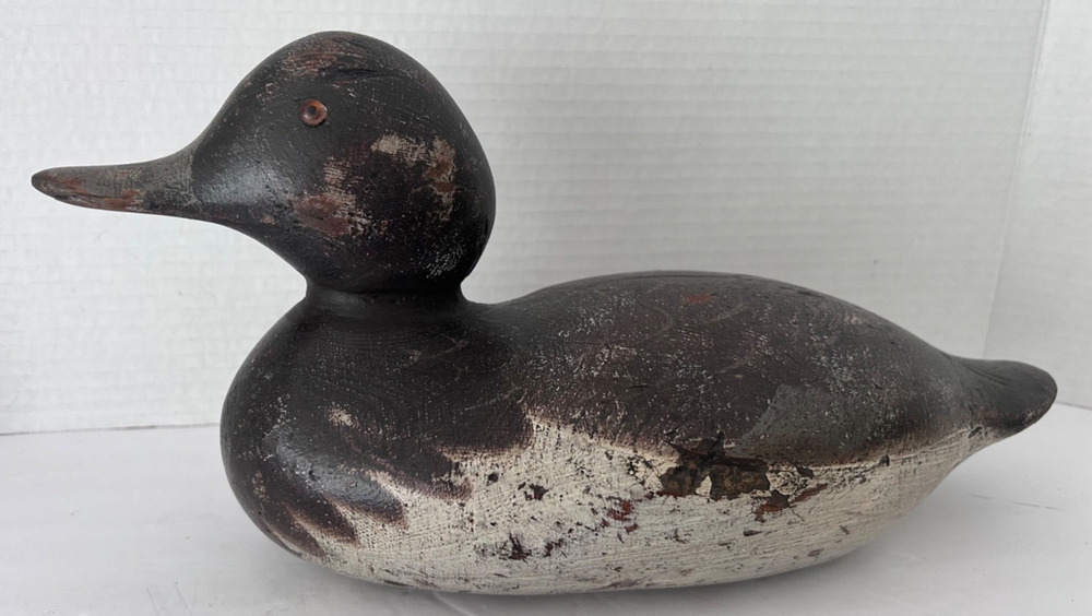 Mason Canvasback Drake Wood Duck Decoy Hand Painted Detroit Michigan Vintage